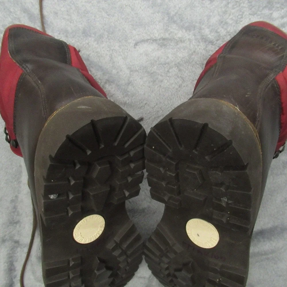 Faconnable Men Boots 8M Tanker 22 Logger Work Combat Leather Waterproof RARE VTG